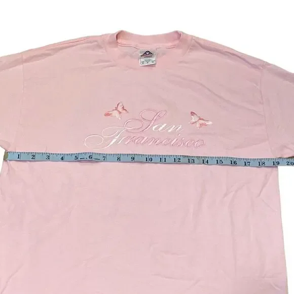 Vintage Women’s Pink San Francisco T-Shirt - Picture 4 of 6